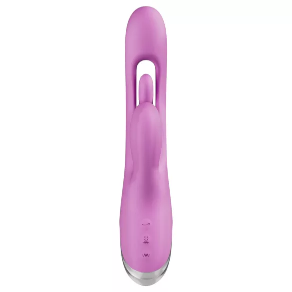 Good Vibes Only - vibromasseur à levier pour clitoris avec doigt mobile (violet)