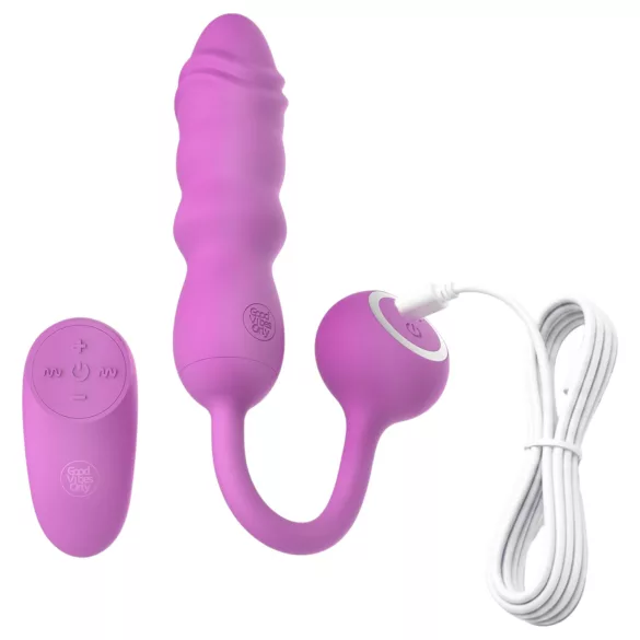 Good Vibes Only - œuf vibrant à pousser avec télécommande (rose)