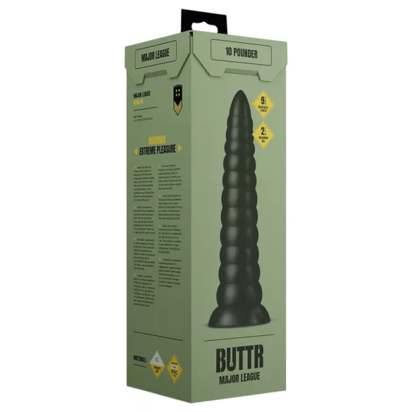 BUTTR Caterpiller - plug anal géant (noir) - 29 cm