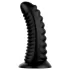 BUTTR Double Ribbed - plug anal géant à grosses côtes (noir) - 26 cm