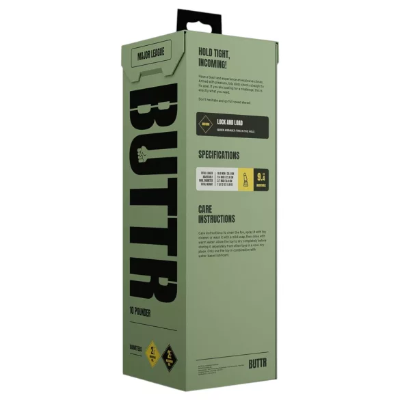 BUTTR Tactical II - plug anal géant (noir) - 26 cm