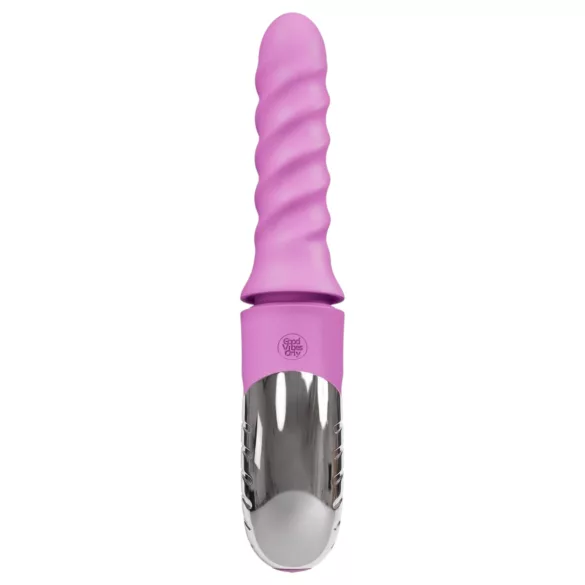 Good Vibes Only - vibromasseur rotatif et à va-et-vient avec bras clitoridien (rose)