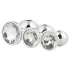 Gleaming Love - set de plugs anaux - 3 pièces - argenté