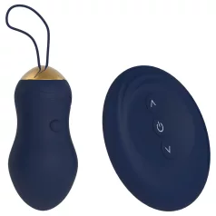   Goddess - œuf vibrant portable avec télécommande (bleu foncé)