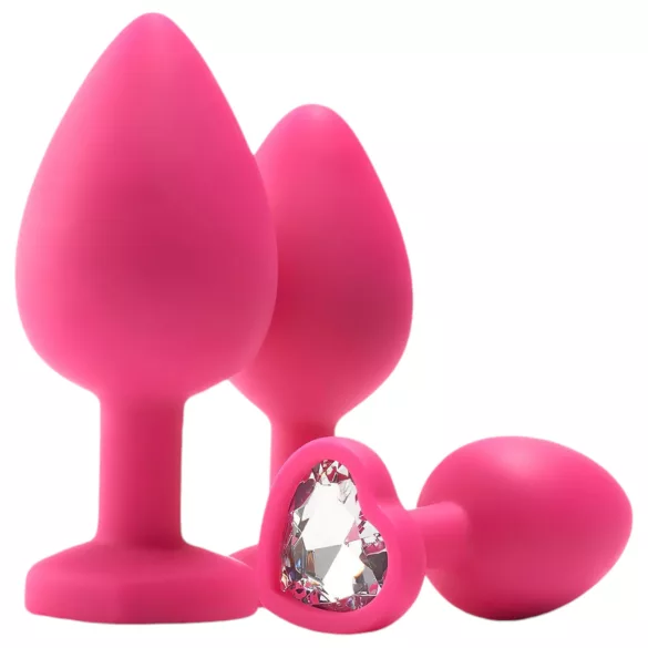 Kit de formation anale Flirts - ensemble de plugs (3 pièces) - rose