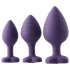 Flirts - kit pour initiation anale - set de plugs anaux 3 pièces - violet