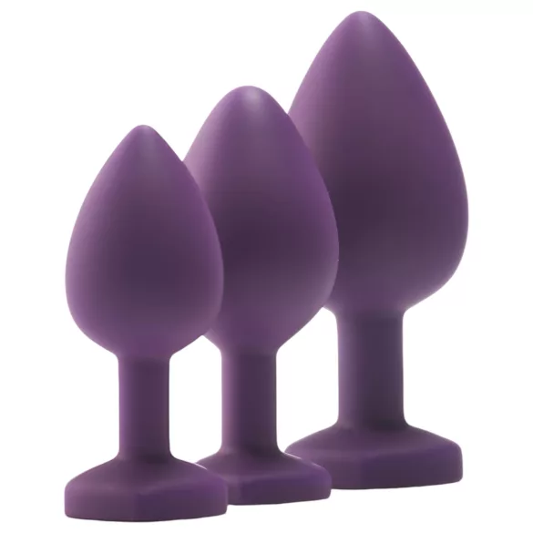 Flirts - kit pour initiation anale - set de plugs anaux 3 pièces - violet