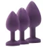 Flirts - kit pour initiation anale - set de plugs anaux 3 pièces - violet