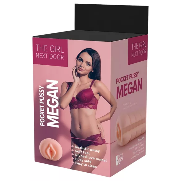 The Girl Next Door Megan - vagin réaliste masturbateur - silicone couleur chair