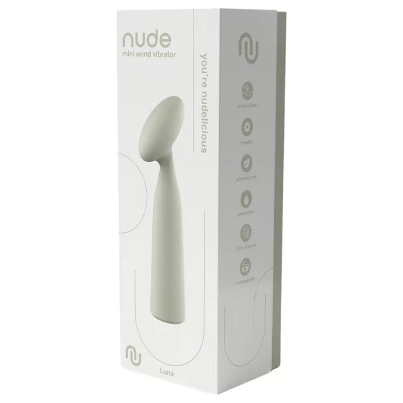 Nude Luna - mini wand vibromasseur rechargeable - gris