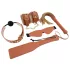 Blaze Elite - kit BDSM 5 pièces - cuir couleur cognac