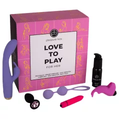   Pleasure Box Love to Play - coffret sextoys 6 pièces - vibrateur - rose violet
