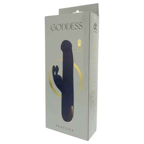 Dreamtoys Goddess Collection - vibromasseur à va-et-vient (bleu foncé)