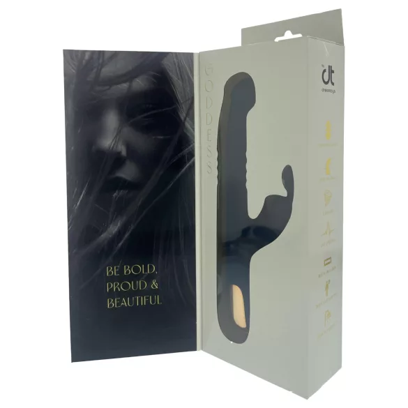 Dreamtoys Goddess Collection - vibromasseur à va-et-vient (bleu foncé)