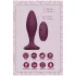 Glam - vibromasseur anal avec télécommande (violet)