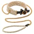 Allure - collier perlé avec laisse - noir