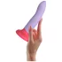 Dreamtoys Love Signal - godemichet en silicone bicolore grande taille (violet)
