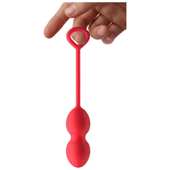 Dreamtoys - Boules de geisha duo - silicone rouge