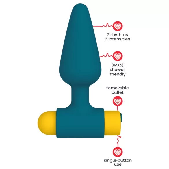 Dreamtoys Love Signal - plug anal vibrant (vert)