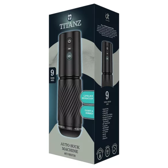Titanz Auto Suck - masturbateur automatique (noir)