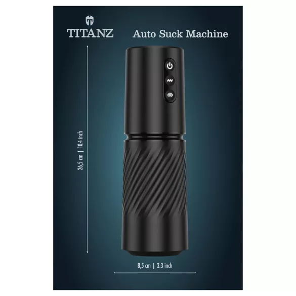 Titanz Auto Suck - masturbateur automatique (noir)
