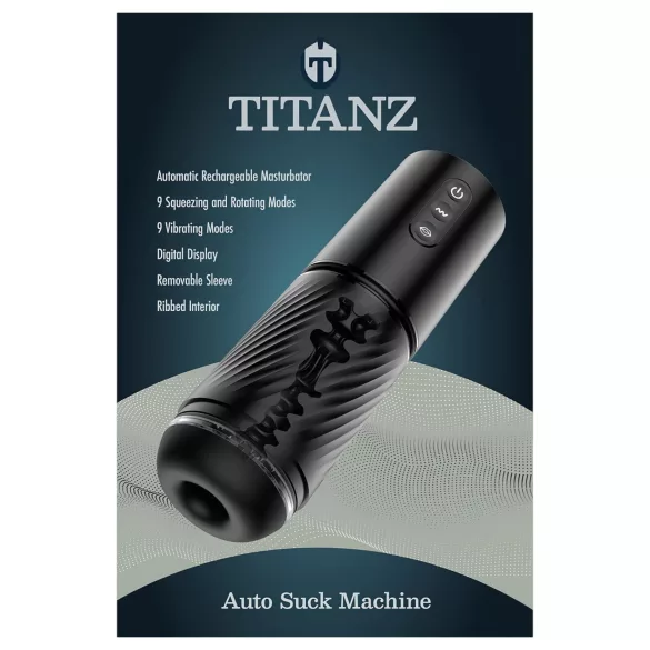 Titanz Auto Suck - masturbateur automatique (noir)