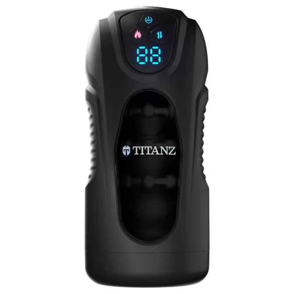 Titanz Ultimate Heat & Thrusting - masturbateur automatique (noir)