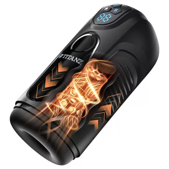 Titanz Ultimate Heat & Thrusting - masturbateur automatique (noir)