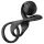 Snail Vibe Jovi - anneau pénis et vibromasseur couple - silicone noir
