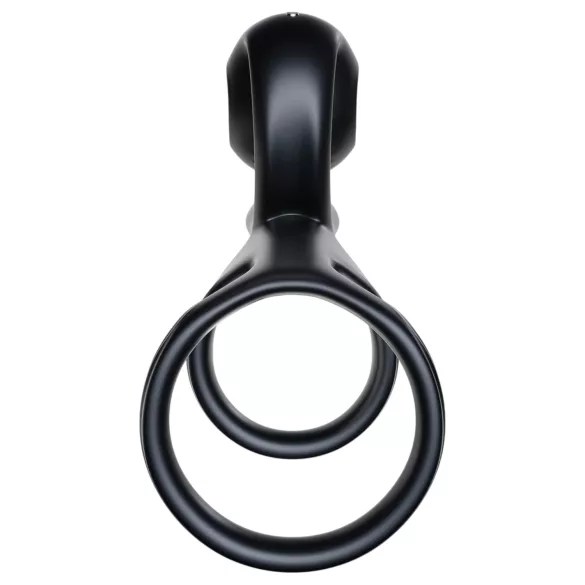 Snail Vibe Jovi - anneau pénis et vibromasseur couple - silicone noir