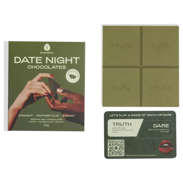The Oh Collective Date Night Matcha - chocolat au matcha et à la fraise pour couples (50 g)