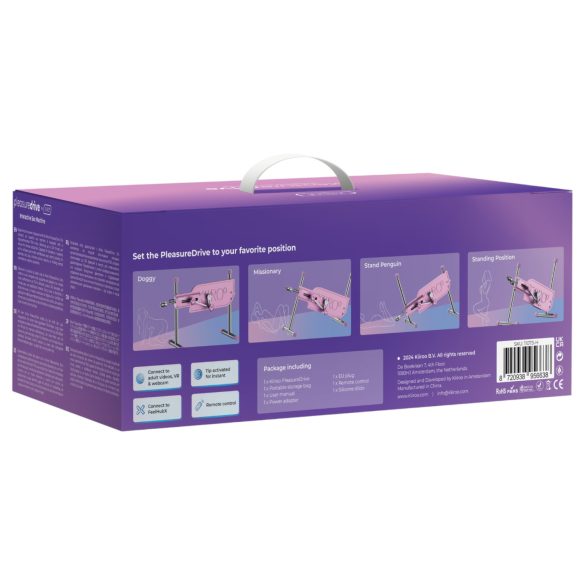 Kiiroo Pleasure Drive - machine sexuelle connectée intelligente - rose