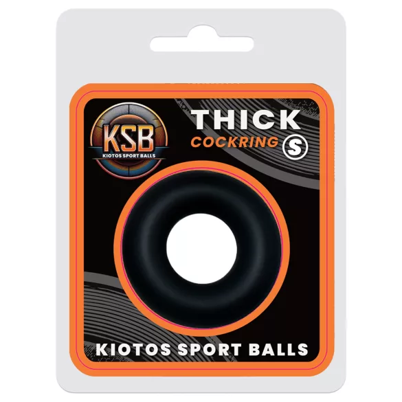 Kiotos - anneau pénien épais en silicone S (noir)