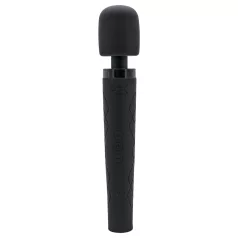 Pixey Deluxe Black Velvet - vibromasseur wand M (noir)