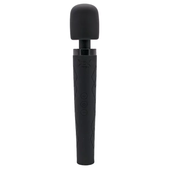 Pixey Deluxe Black Velvet - vibromasseur wand M (noir)