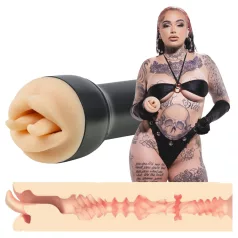   Kiiroo Feel Leigh Raven - bouche artificielle avec langue coupée (couleur chair)
