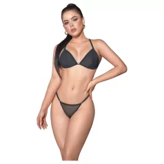   Zôf Nina - ensemble soutien-gorge et string semi-transparent (noir)