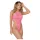 Zôf Cora - body échancré en dentelle avec tour de cou (rose)