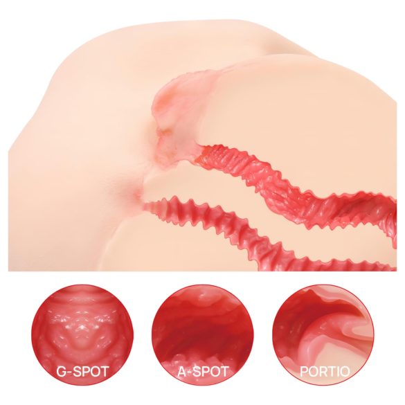 Kokos Vanilla 004 - torse masturbateur réaliste - silicone couleur chair