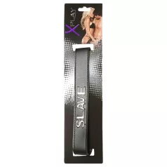 X-Play Slave - collier de servitude - cuir noir