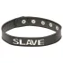 X-Play Slave - collier de servitude - cuir noir