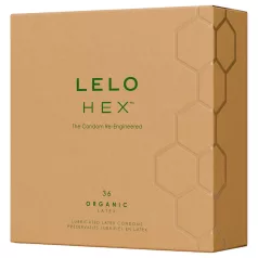   LELO Hex Organic - préservatif ultra fin - latex naturel - boîte de 36