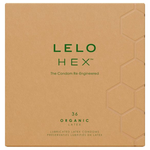 LELO Hex Organic - préservatif ultra fin - latex naturel - boîte de 36