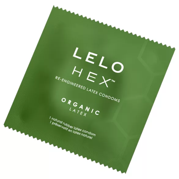 LELO Hex Organic - préservatif ultra fin - latex naturel - boîte de 3