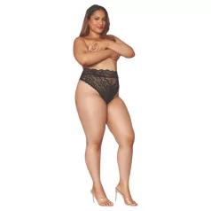 Dreamgirls - culotte taille haute en dentelle - noir