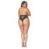 Dreamgirls - culotte taille haute en dentelle - noir