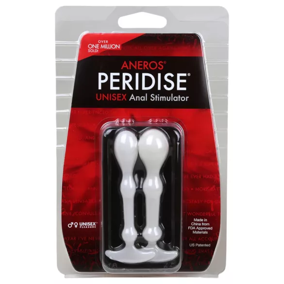 Aneros Peridise - set de plugs anaux - 2 pièces - blanc