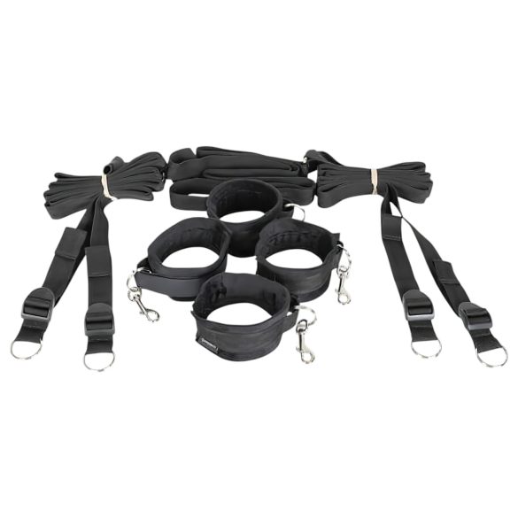 Sportsheets - kit de bondage pour lit - sangles réglables - noir