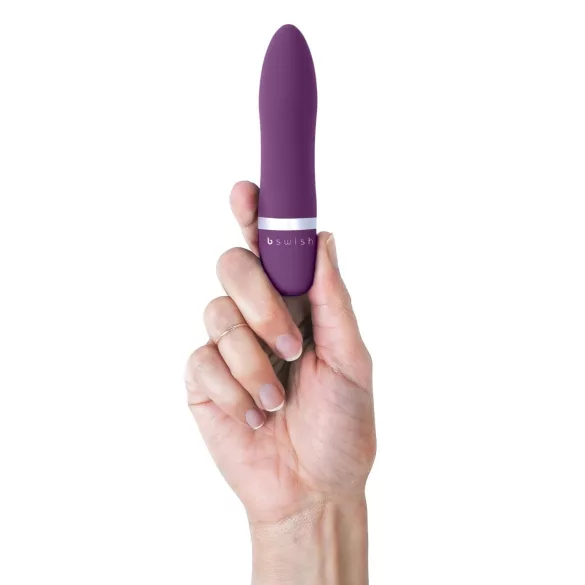 B SWISH - mini vibromasseur étanche - design rouge à lèvres - violet