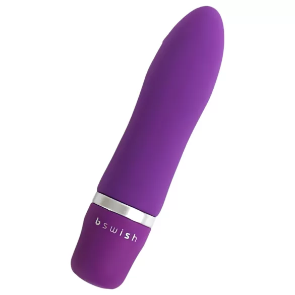 B SWISH - mini vibromasseur étanche - design rouge à lèvres - violet